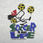 Vintage (Active Stick Wear) - Soccer Is Life Spell-Out T-Shirt 1990s Large Vintage Retro