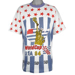 Vintage (Blackbody) - World Cup USA 94 Soccer All Over Print T-Shirt 1994 X-Large