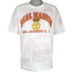 Vintage - Real Madrid FC All Over Print T-Shirt 1990s Large