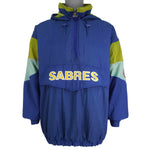 Starter - Buffalo Sabres Hooded Pullover Jacket 1990s X-Large Vintage Retro Hockey