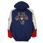 Starter (NHL) - Florida Panthers Embroidered Hooded Puffer Jacket 1990s X-Large Vintage Retro Hocke