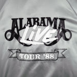 Vintage - Grey Alabama Live Tour Button-Up Satin Jacket 1988 Large Vintage Retro