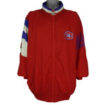 Starter - Red Montreal Canadiens Embroidered Windbreaker 1990s XX-Large Vintage Retro Hockey