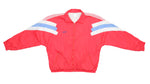 Adidas - Red Stripes Windbreaker 1990s X-Large