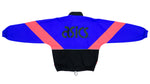 Asics - Tricolor Blue, Black and Orange Spell-Out Windbreaker 1990s Small Vintage Retro