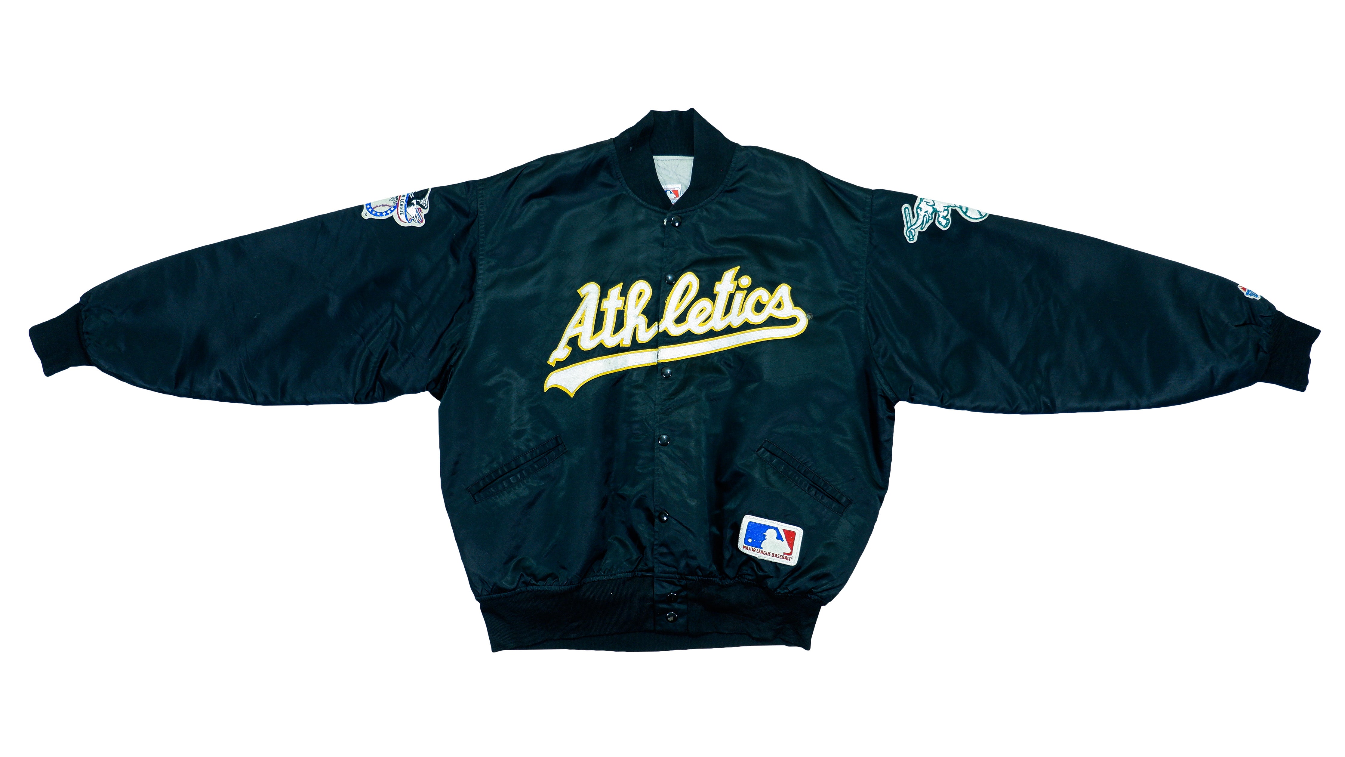 Vintage 1990's Starter Oakland Athletics Wool Varsity Jacket Sz. L