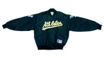 MLB - Oakland Athletics Satin Bomber Jacket 1990s Large