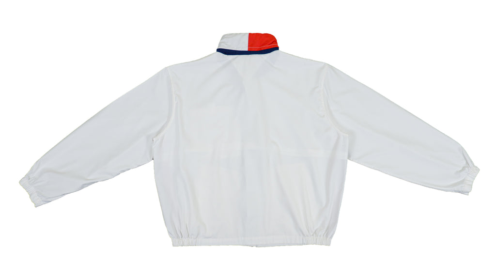 Tommy Hilfiger - White Lightweight Jacket X-Large Vintage Retro