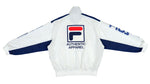 FILA - White Big Logo & Spell-Out Windbreaker 1990s Large  Vintage Retro