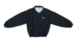 FILA - Black Fila USA Athletics Windbreaker 1990s Large