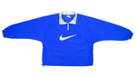 Nike - Blue Big Logo 1/4 Zip Pullover 1990s XX-Large