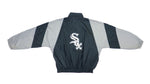 MLB (Genuine Merchandise) - Chicago White Sox Spell-Out Windbreaker 1990s X-Large Vintage Retro Baseball