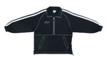 Reebok - Black 1/2 Zip Windbreaker 1990s Large