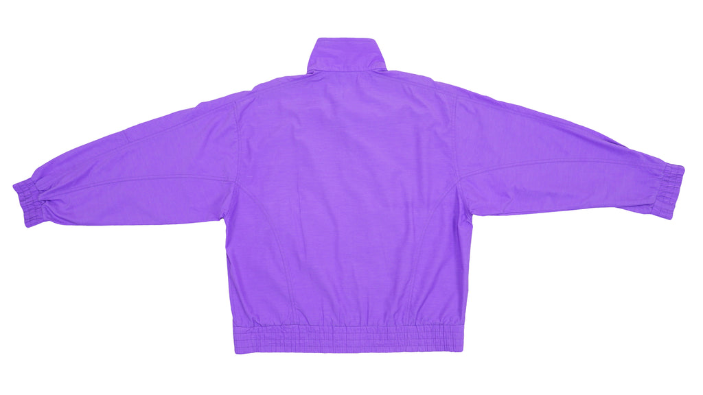 Ellesse - Purple Spell-Out Bomber Jacket 1990s Medium Vintage Retro