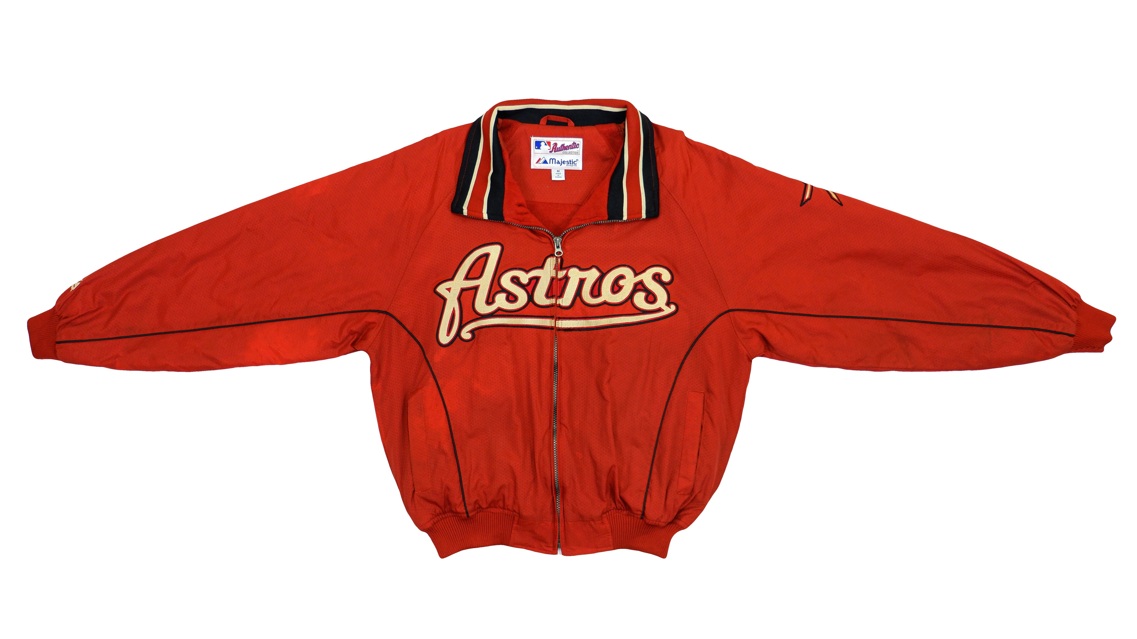 HOUSTON ASTROS 1990's Majestic Throwback Away Jersey Customized