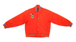Champion - Red Button Up Basketball Jacket 1990s Large