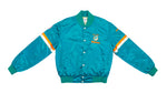 NFL - Miami Dolphins Satin Jacket 1990s Medium Vintage Retro Football