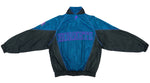 NBA (Pro Player) - Charlotte Hornets Spell-Out Mesh Bomber 1990s Large Vintage Retro Basketball