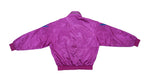 Asics - Purple Zip Up Spell-Out Bomber Jacket 1990s Large Vintage Retro