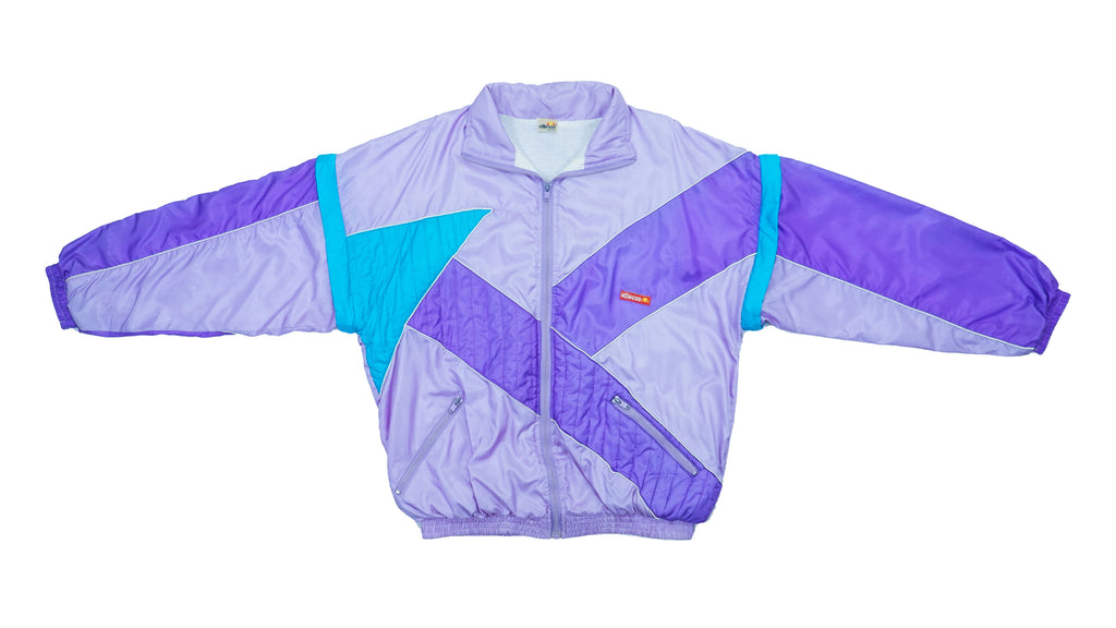 Ellesse - Blue & Purple Tear Away Jacket 1990s Large Vintage Retro