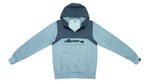 Ellesse - Grey 1/4-Zip Hooded Pullover 1990s Medium