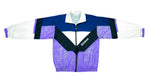 Reebok - Blue & Purple & White Spell-Out Windbreaker 1990s Large