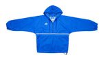 Umbro - Blue Hooded 1/4 Zip Windbreaker 1990s Large