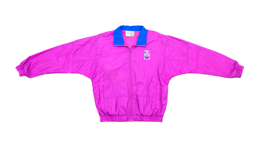 Nike - Pink Grey Tag Windbreaker 1980s Medium Vintage Retro 