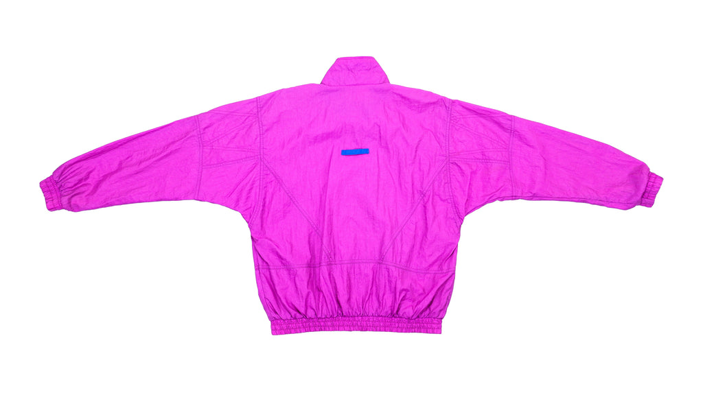 Nike - Pink Grey Tag Windbreaker 1980s Medium Vintage Retro 