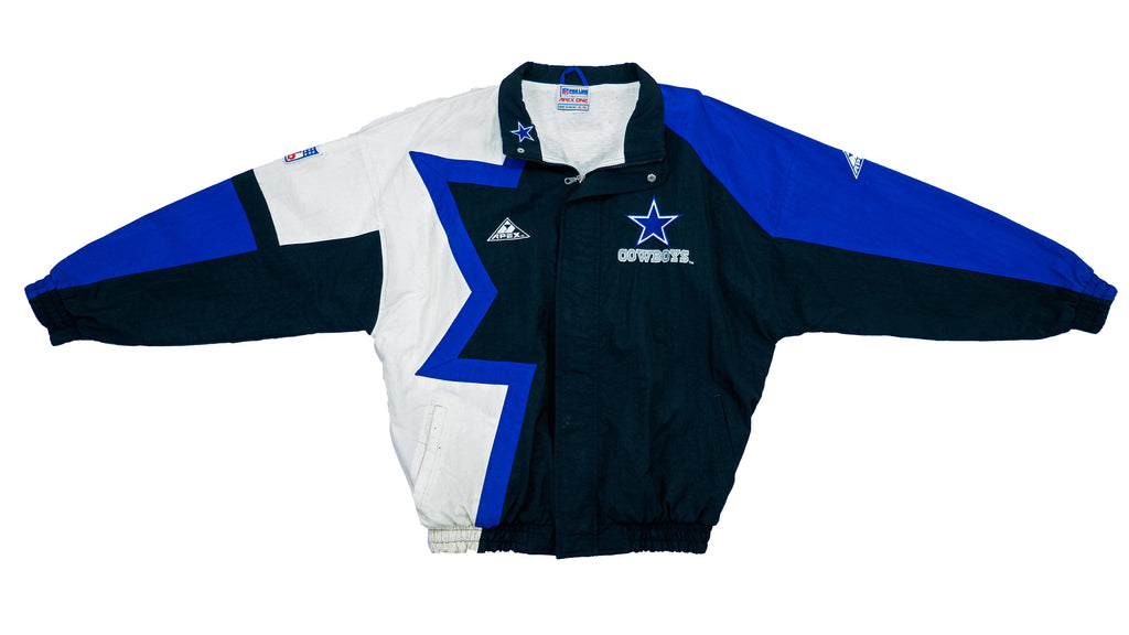 NFL (Apex One) - Dallas Cowboys Windbreaker 1990s X-Large Vintage Retro NFL Football 