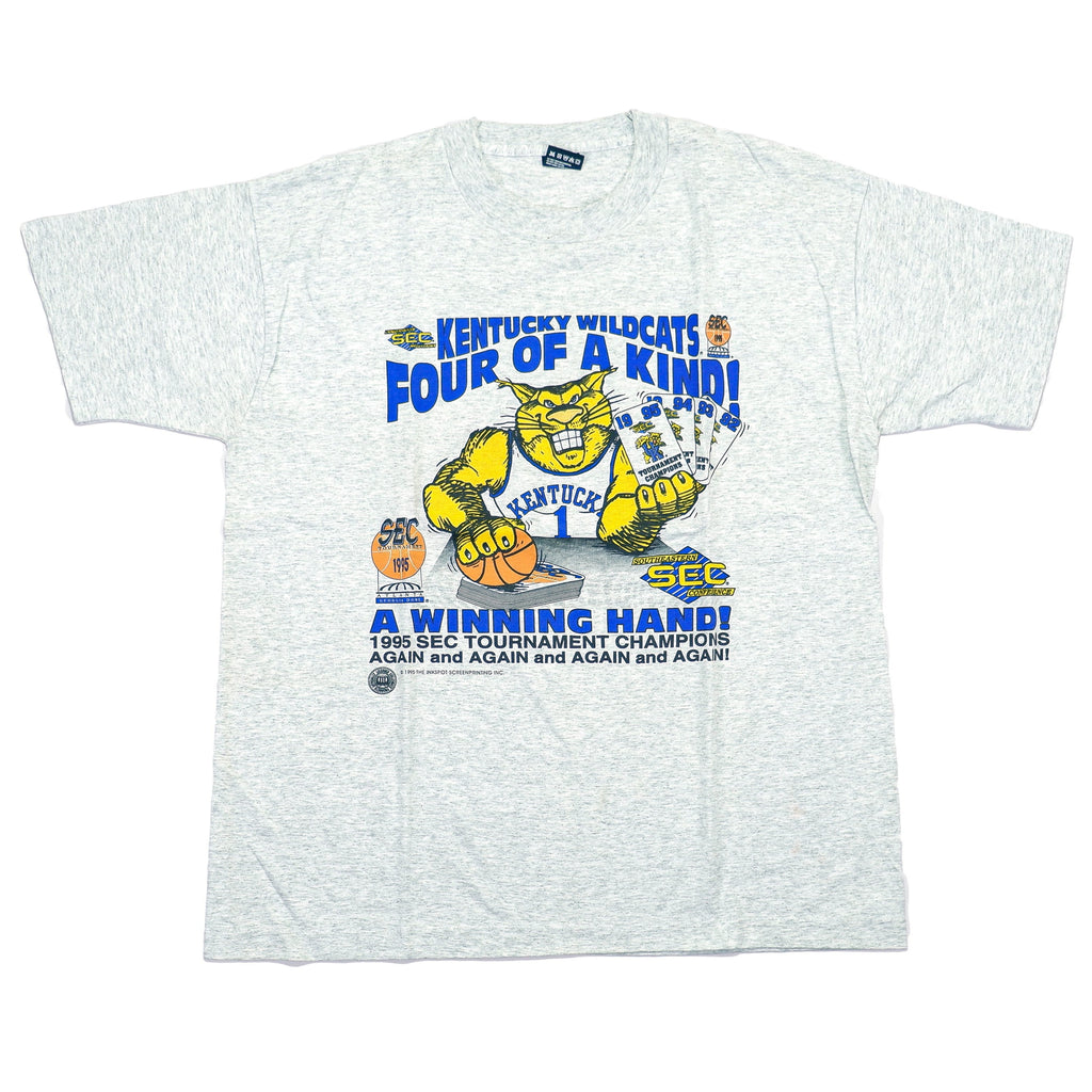 NCAA - Kentucky Wildcats T-Shirt 1990s X-Large Vintage Retro Basketball college 