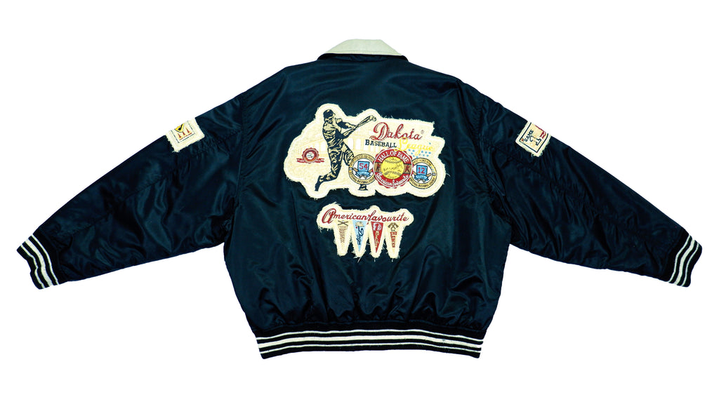 Vintage - Dakota Federal League Satin Bomber Jacket 1990s X-Large Vintage Retro Baseball 