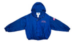 FUBU - Blue Big Logo Hooded Jacket 1990s X-Large Vintage Retro 