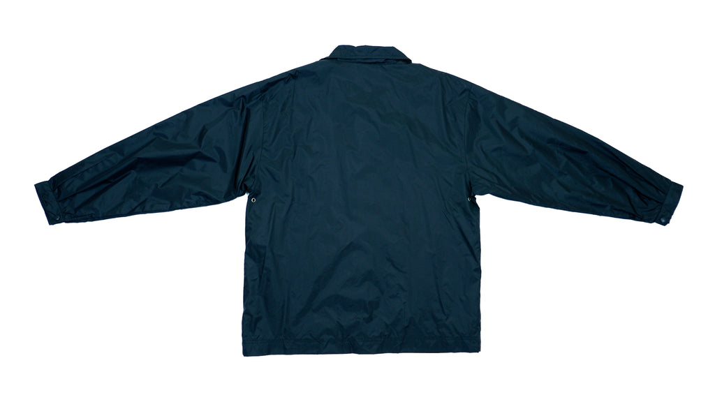 Starter - Black Button Up Windbreaker 1990s Medium Vintage Retro 