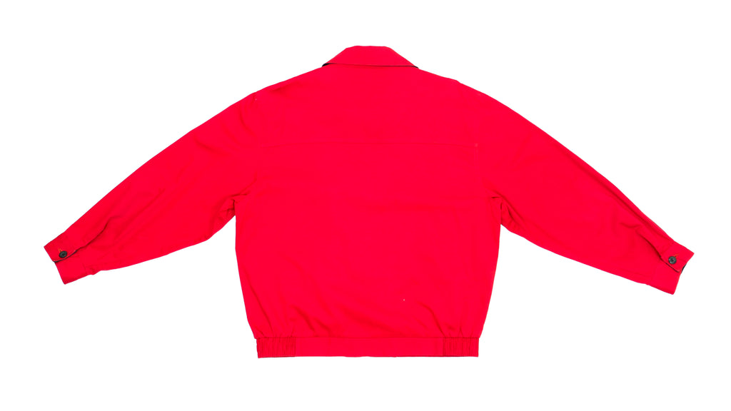 Lacoste - Red Harrington Jacket 1990s X-Large Vintage Retro