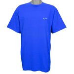Nike - Blue Classic T-Shirt 1990s Large