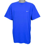 Nike - Blue Classic T-Shirt 1990s Large Vintage Retro