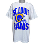 NFL (Trench) - St. Louis Rams T-Shirt 1995 Large Vintage Retro Football
