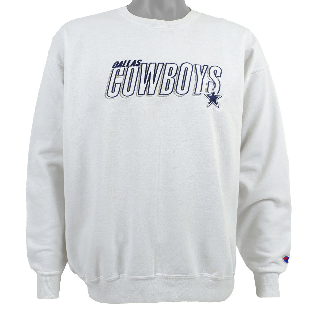 Champion  - Dallas Cowboys Crew Neck Sweatshirt 1990s Large Vintage Retro NFL Football