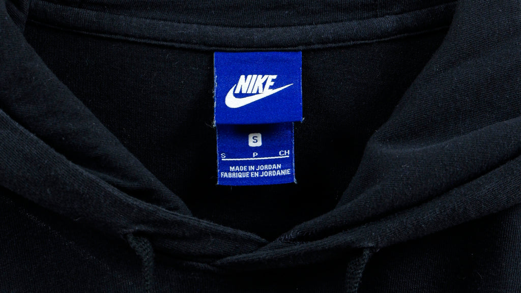 Nike - Black Classic Hooded Sweatshirt Small Vintage Retro