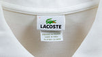 Lacoste - White Polos T-Shirt Large Vintage Retro