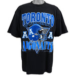 CFL (Athletics Softwear) - Toronto Argonauts Spell-Out T-Shirt 1993 Large