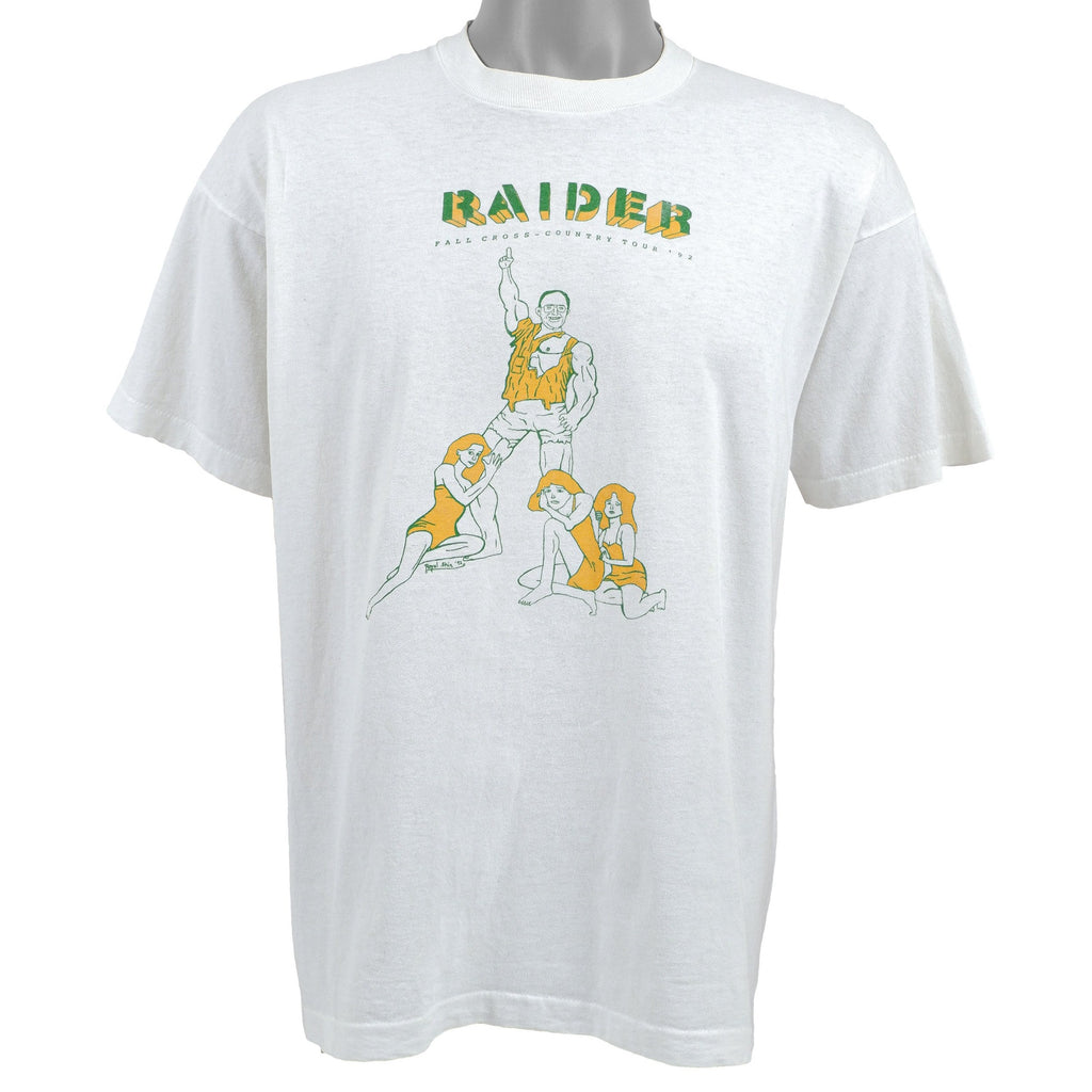 Vintage - Raider Fall Cross-Country Tour 92 T-Shirt 1992 X-Large Vintage Retro