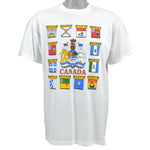 Vintage - Canada States Flags T-Shirt 2000 X-Large Vintage Retro