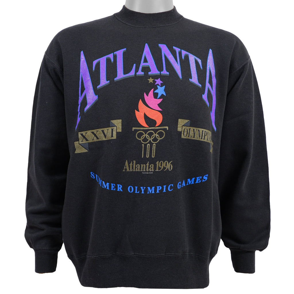 Vintage (Hanes) - Atlanta Olympic Spell-Out Crew Neck Sweatshirt 1996 Large Vintage Retro