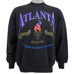 Vintage (Hanes) - Atlanta Olympic Spell-Out Crew Neck Sweatshirt 1996 Large Vintage Retro