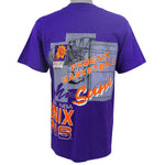 NBA (Logo 7) - Phoenix Suns Spell-Out T-Shirt 1990s Medium Vintage Retro Basketball