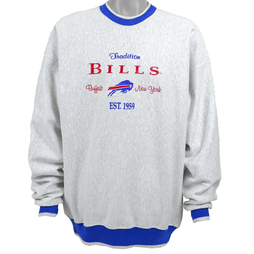 NFL (Legends) - Buffalo Bills, New York Crew Neck Sweatshirt 1990s X-Large Vintage Retro Football