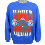 MLB (Trench) - Toronto Blue Jays World Series Champs Sweatshirt 1992 Large Vintage Retro Baseball