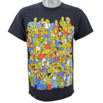 Vintage (Delta) - The Simpson Black Printed T-Shirt 1990s Medium Vintage Retro